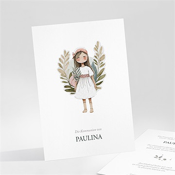 Einladung Kommunion engelchen