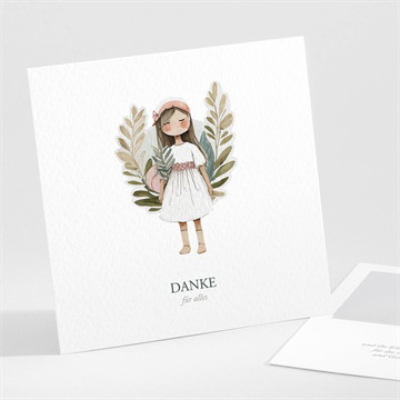 Dankeskarte Kommunion engelchen