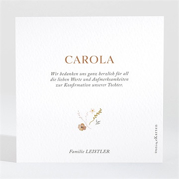 Dankeskarte Kommunion flieg taube - vue 2