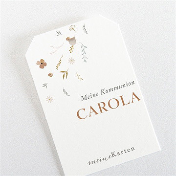 Geschenkanhänger Kommunion Flieg Taube - vue 3