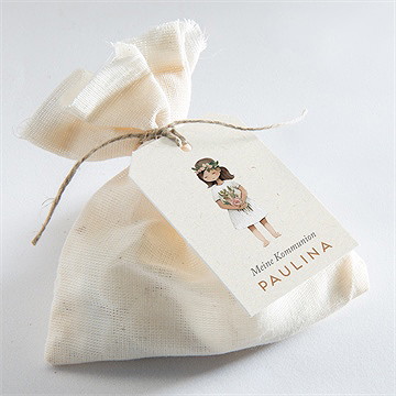 Geschenkanhänger Kommunion Blumenmädchen - vue 2