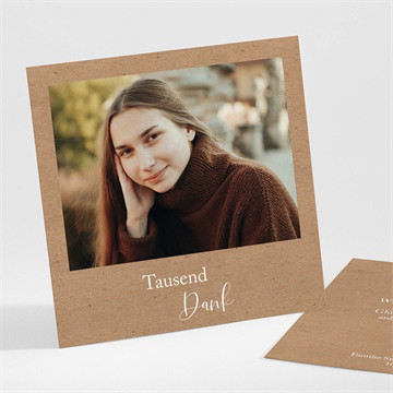 Dankeskarte Konfirmation Goldrauschen