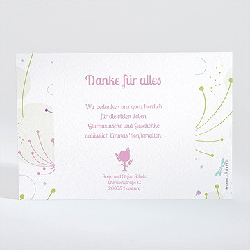 Dankeskarte Konfirmation farbenfrohe konfirmation - vue 2
