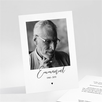 Trauerkarte von herzen