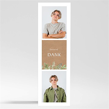 Dankeskarte Konfirmation fotostreifen - magnet