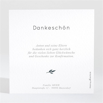 Dankeskarte Konfirmation glaubensbekenntnis - vue 2