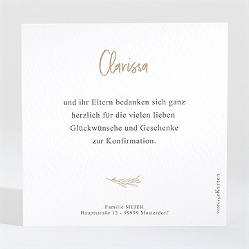 Dankeskarte Konfirmation getreidezweig - vue 2