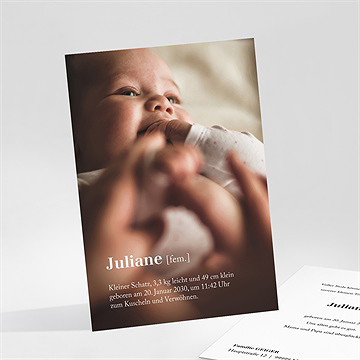 Geburtskarte worterklärung