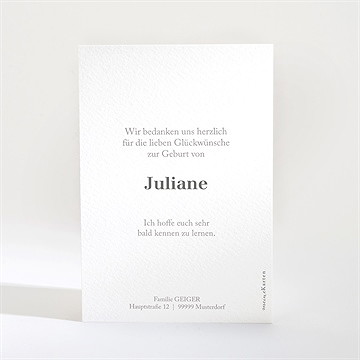 Dankeskarte Geburt worterklärung - vue 2