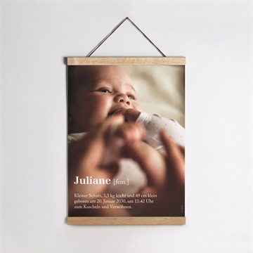 Geburtsposter Worterklärung