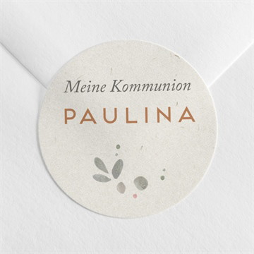 Aufkleber Kommunion blumenmädchen