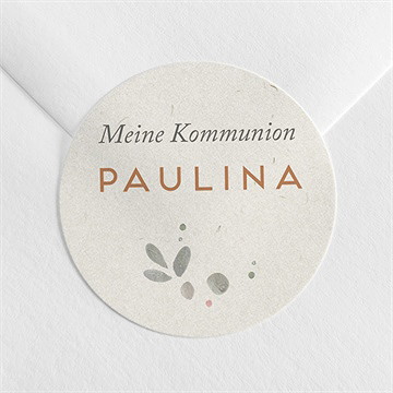 Aufkleber Kommunion Blumenmädchen