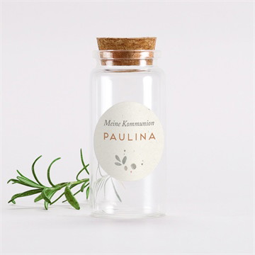 Glasfläschchen mit Korken Kommunion blumenmädchen