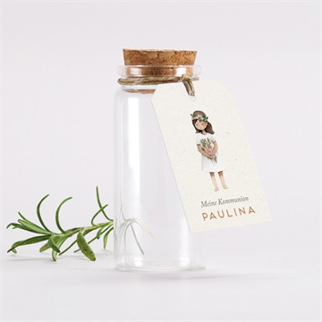 Glasfläschchen mit Anhänger