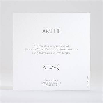 Dankeskarte Konfirmation luxuriöser goldkranz - vue 2