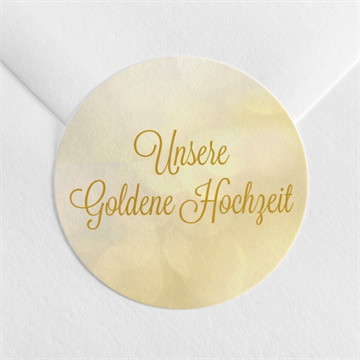 Aufkleber Hochzeitsjubiläum champagnergläser