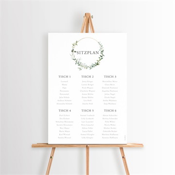 Sitzplan Taufe Eukalyptuskranz