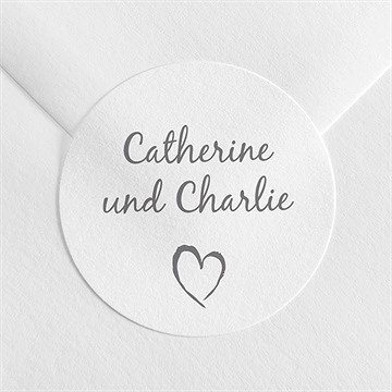 Aufkleber Hochzeitsjubiläum Goldenes Herz