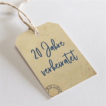 Geschenkanhänger Hochzeitsjubiläum telegramm zum jubiläum