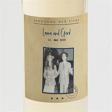 Flaschenetikett Hochzeitsjubiläum Telegramm Zum Jubiläum