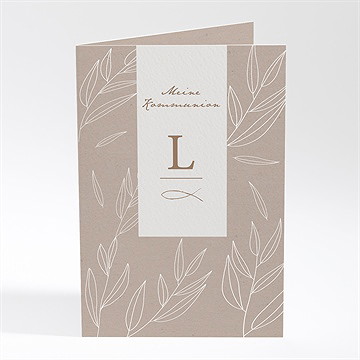 Einladung Kommunion blätterlicht