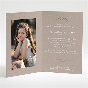 Einladung Kommunion blätterlicht - vue 2