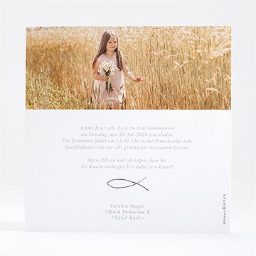 Einladung Kommunion blattgold der seele - vue 4