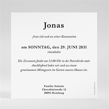 Einladung Kommunion fotoglaube - vue 2