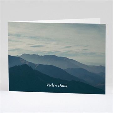 Trauerdanksagung stilles gebet - klappkarte