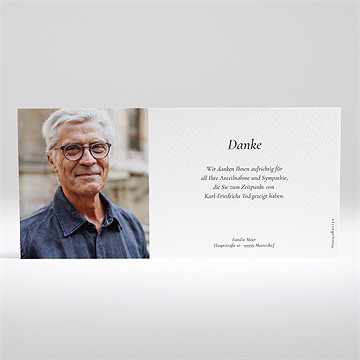 Trauerdanksagung Stilles Gebet -Quer - vue 2