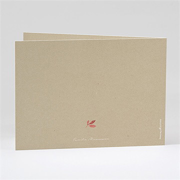 Trauerdanksagung Herbstblumen - Klappkarte - vue 3