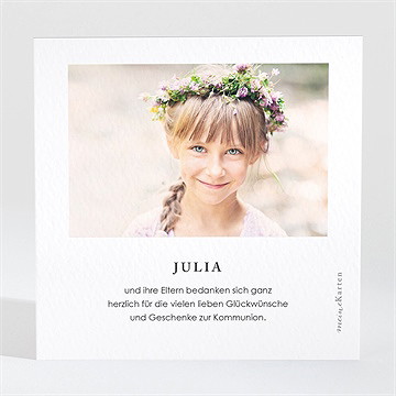 Dankeskarte Kommunion blätterzeichnung - vue 2