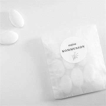 Aufkleber Kommunion Blätterzeichnung - vue 4