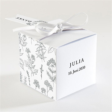 Geschenkbox Kommunion Blätterzeichnung - vue 2