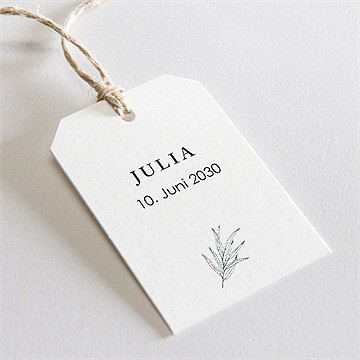 Geschenkanhänger Kommunion Blätterzeichnung