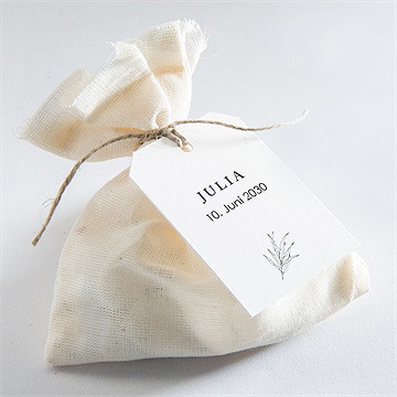 Geschenkanhänger Kommunion Blätterzeichnung - vue 2