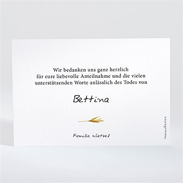 Trauerdanksagung Farandole - Querformat - vue 2