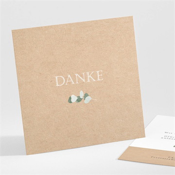 Dankeskarte Kommunion goldener blätterkranz