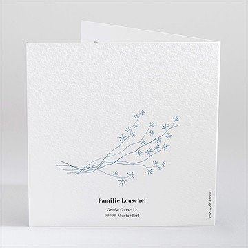 Trauerkarte blumenornament - vue 3