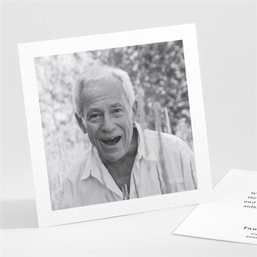 Trauerdanksagung Blumenornament