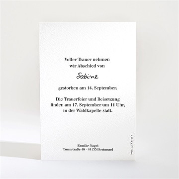 Trauerkarte erinnerungsstück - vue 2