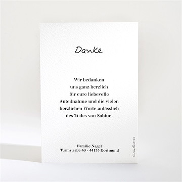 Trauerdanksagung Erinnerungsstück - vue 2