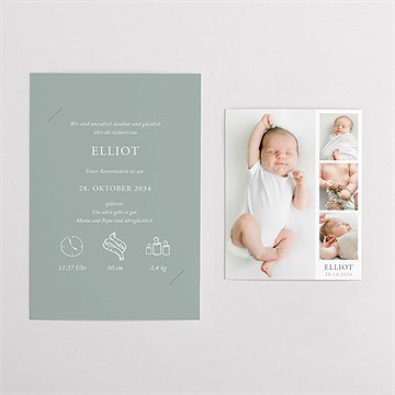 Geburtskarte fotosammlung - duo - vue 4