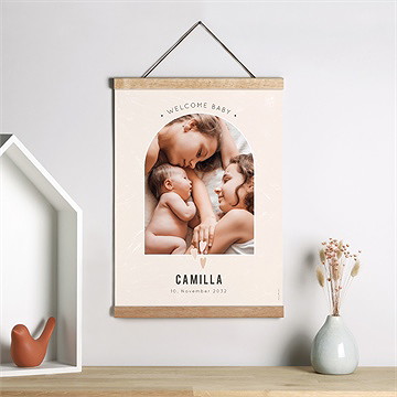 Geburtsposter Herzchen - vue 2