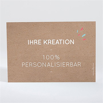 Dankeskarte Kommunion Kraft - 13,8X9,5Cm (N111363) - vue 2