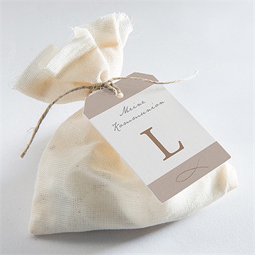 Geschenkanhänger Kommunion Blätterlicht - vue 2