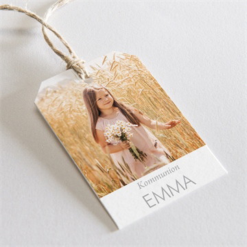 Geschenkanhänger Kommunion blattgold der seele