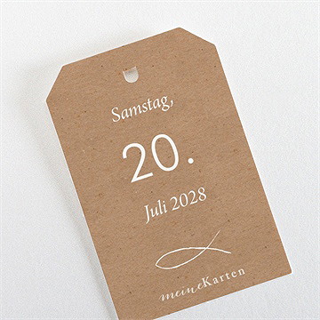 Geschenkanhänger Kommunion Blattgold Der Seele - vue 3