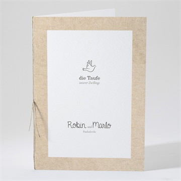 Kirchenheft Taufe Zwillingsillustrationen