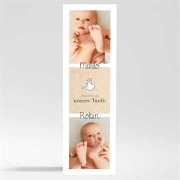 Andenken Taufe Zwillingsillustrationen